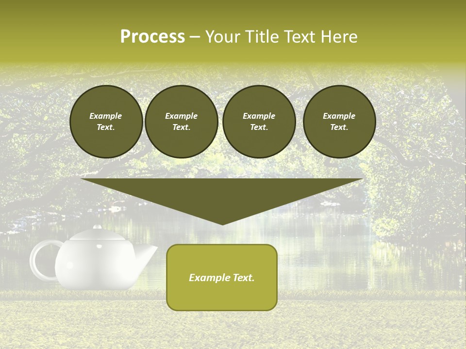 Teacup Herbal Leaf PowerPoint Template
