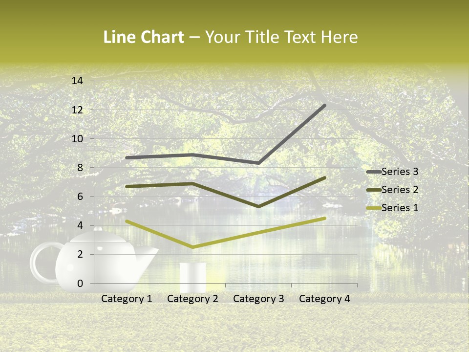 Teacup Herbal Leaf PowerPoint Template