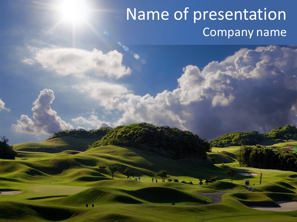 Light Mountain Land PowerPoint Template