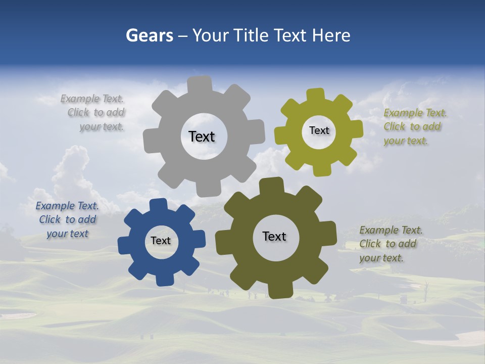 Light Mountain Land PowerPoint Template