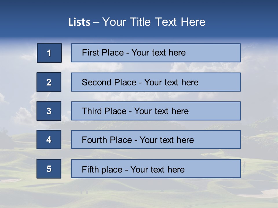 Light Mountain Land PowerPoint Template
