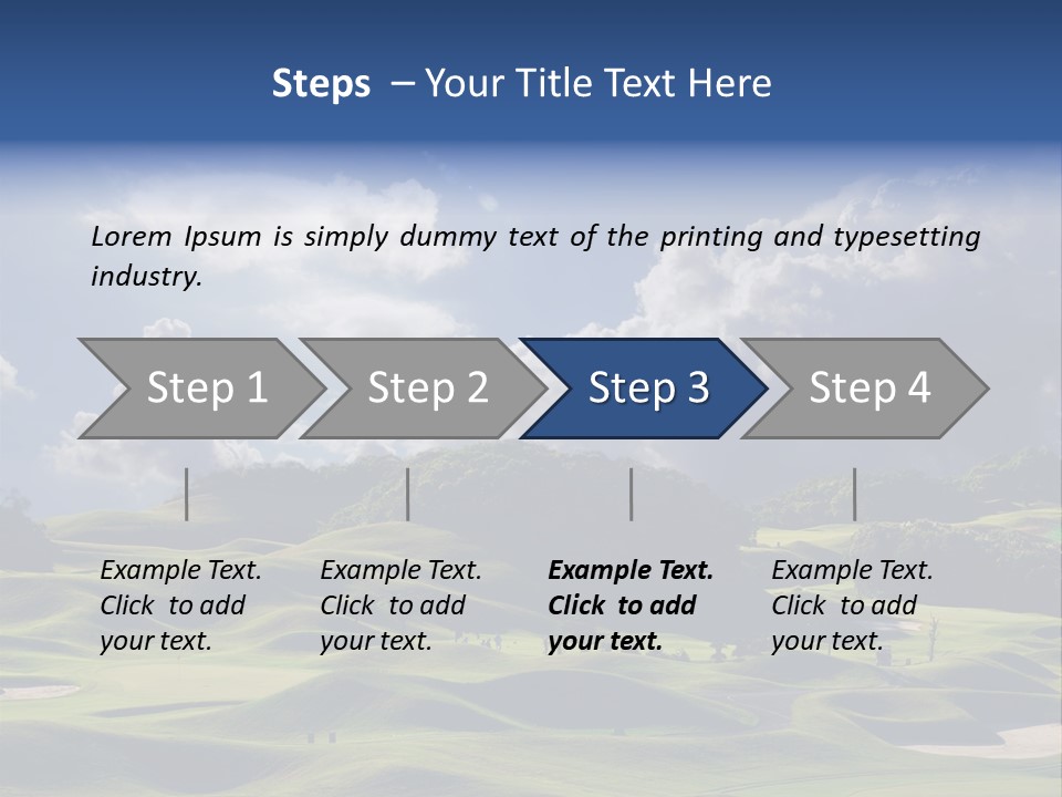 Light Mountain Land PowerPoint Template