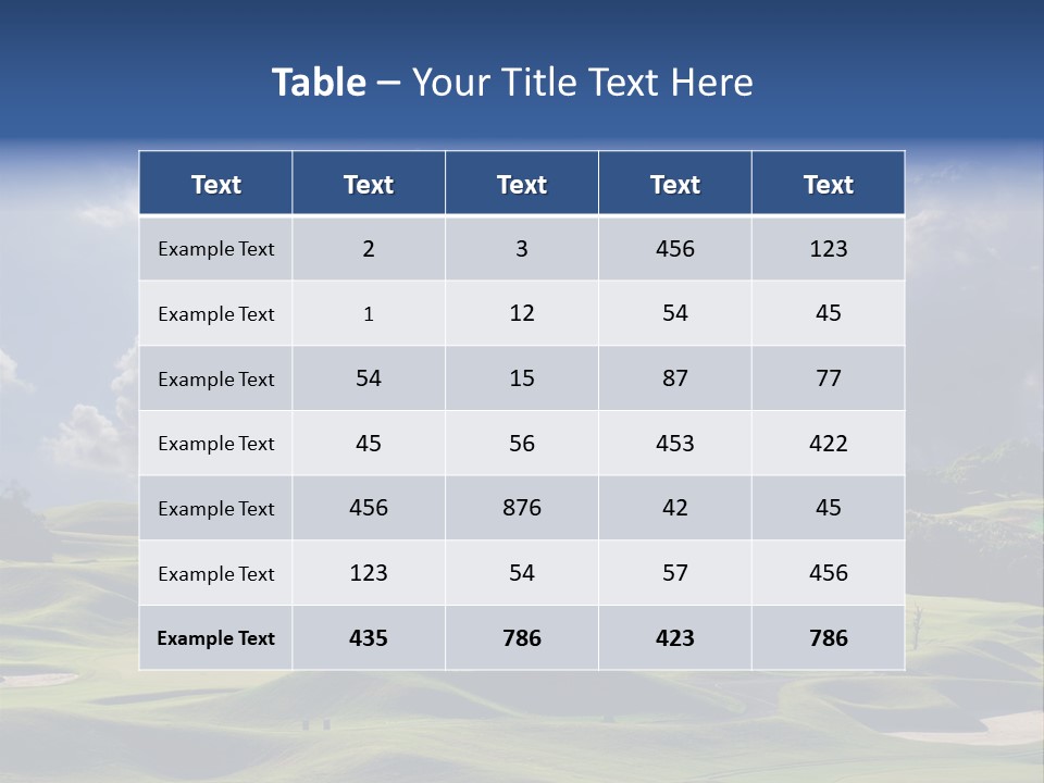 Light Mountain Land PowerPoint Template