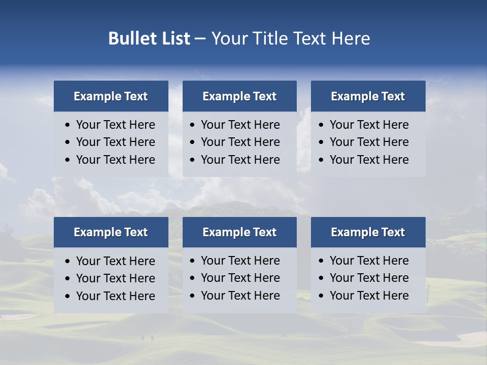 Light Mountain Land PowerPoint Template