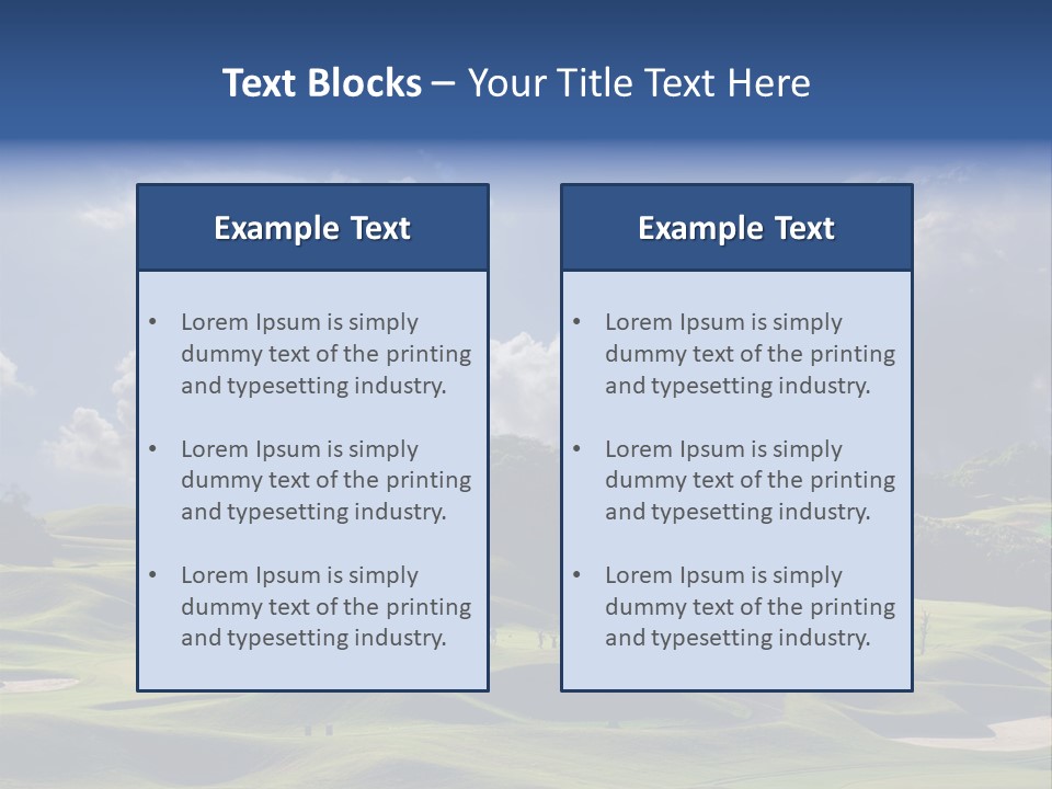 Light Mountain Land PowerPoint Template