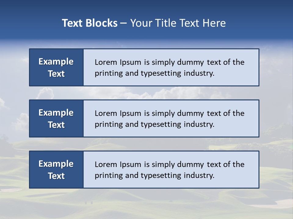 Light Mountain Land PowerPoint Template