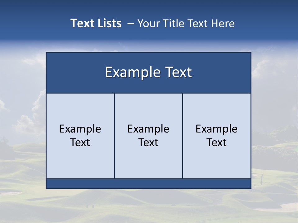 Light Mountain Land PowerPoint Template