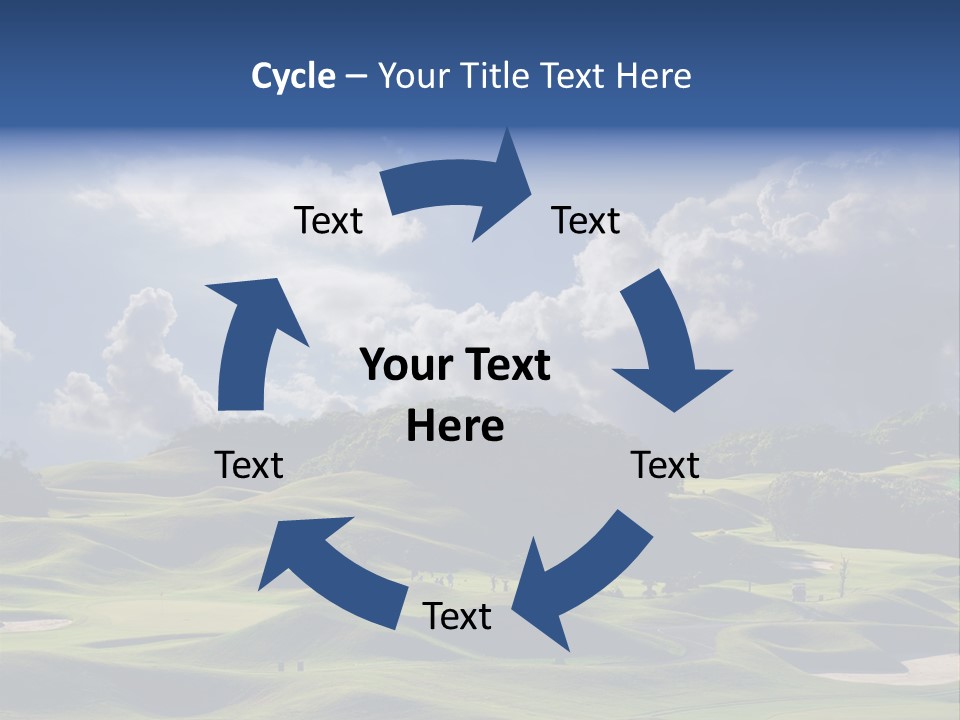Light Mountain Land PowerPoint Template