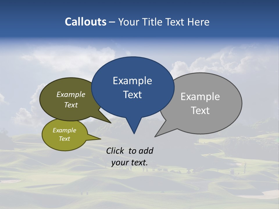 Light Mountain Land PowerPoint Template