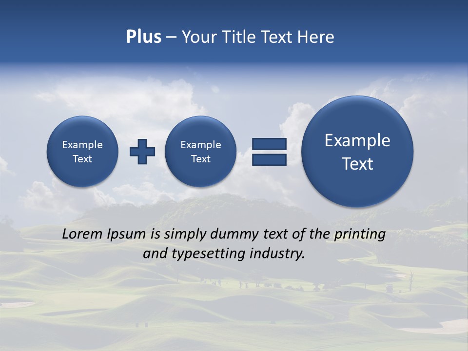 Light Mountain Land PowerPoint Template