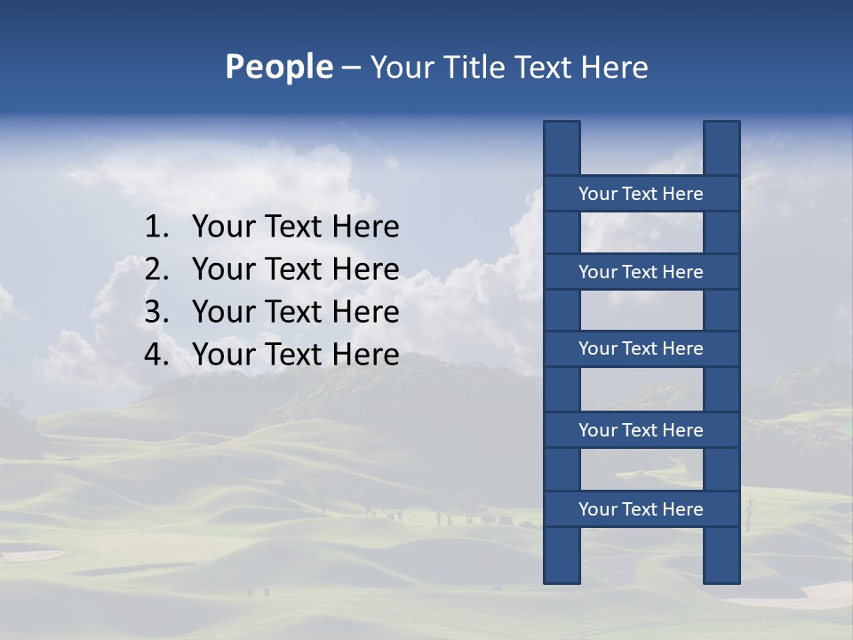 Light Mountain Land PowerPoint Template
