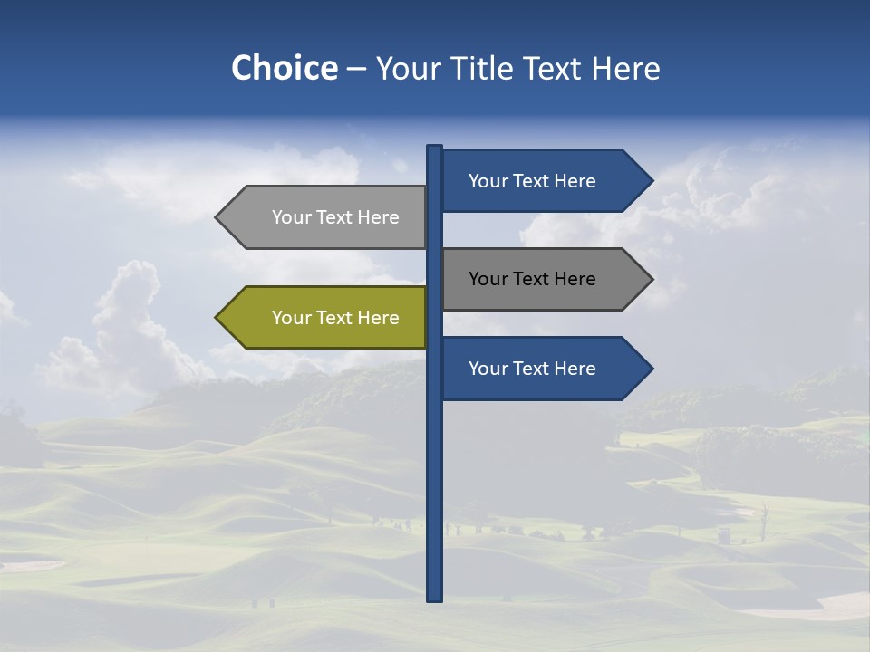 Light Mountain Land PowerPoint Template
