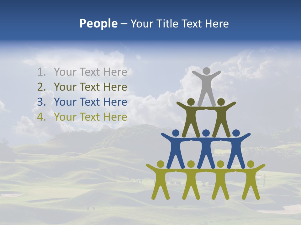 Light Mountain Land PowerPoint Template