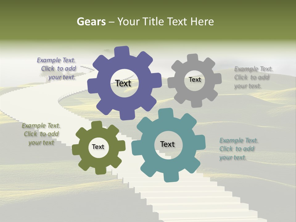 Idea Opportunity Cloudscape PowerPoint Template