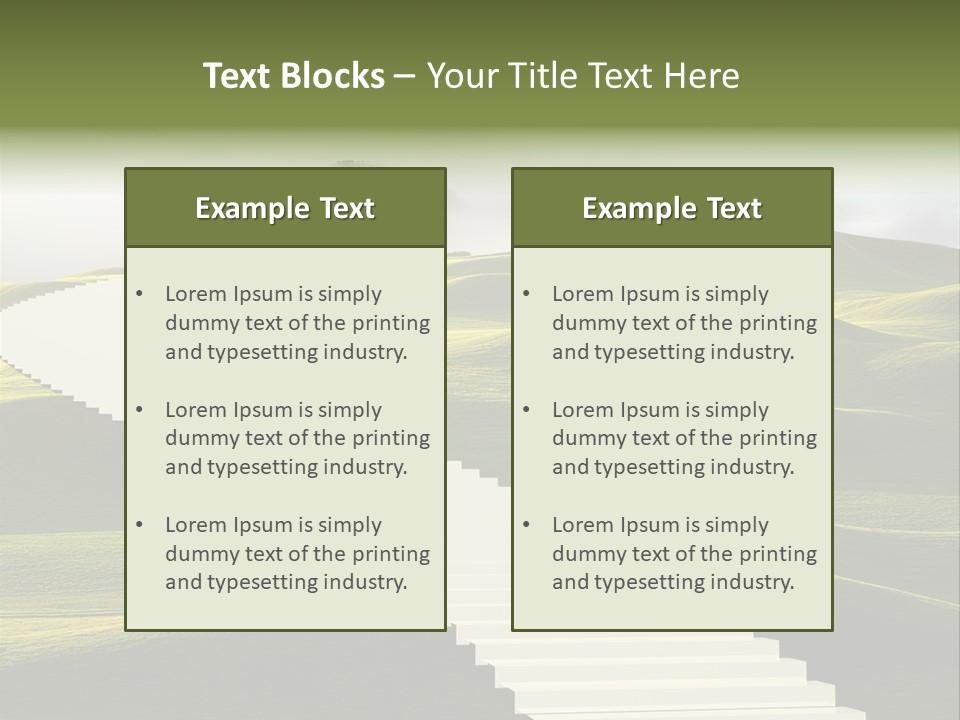 Idea Opportunity Cloudscape PowerPoint Template