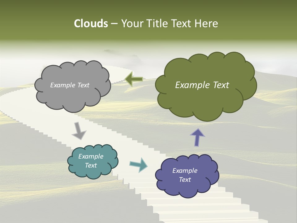 Idea Opportunity Cloudscape PowerPoint Template