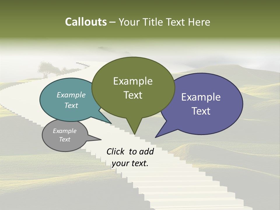 Idea Opportunity Cloudscape PowerPoint Template
