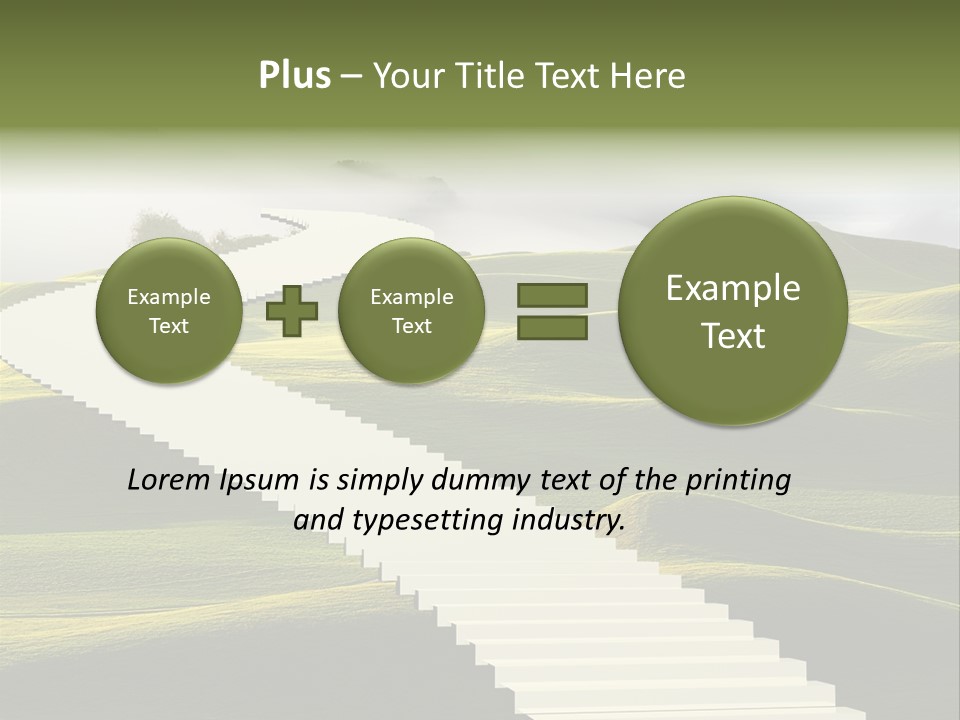Idea Opportunity Cloudscape PowerPoint Template