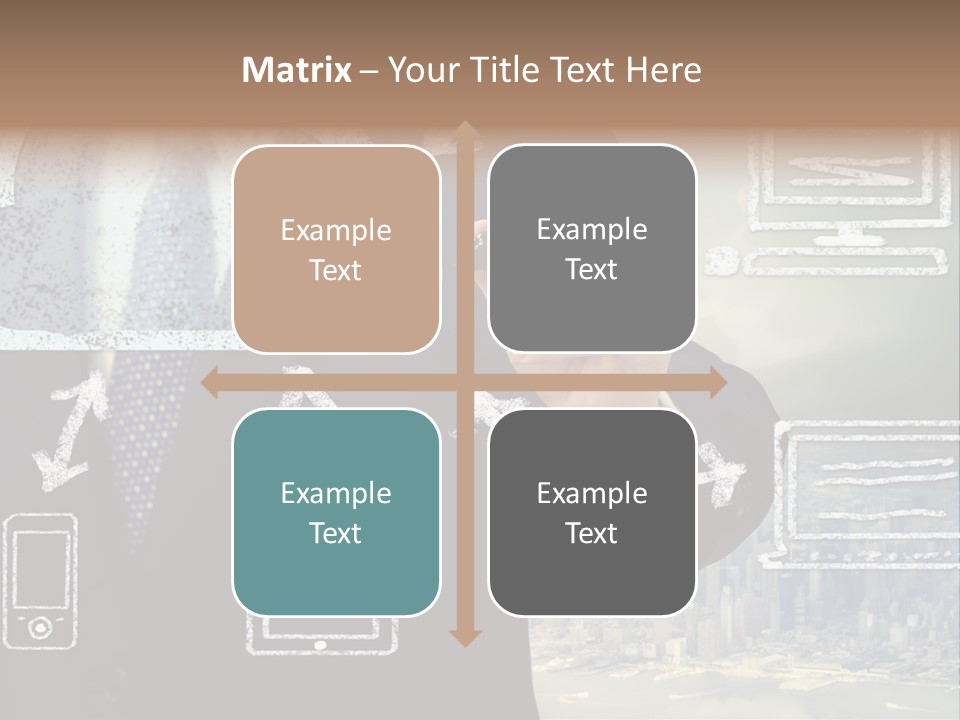 City Concept Chart PowerPoint Template