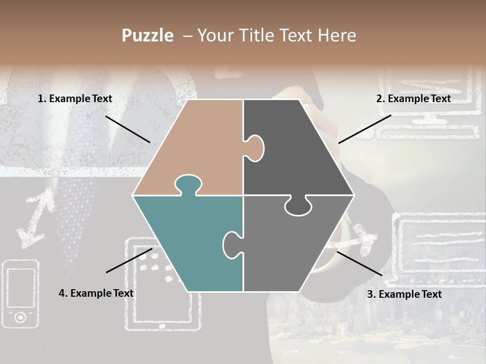 City Concept Chart PowerPoint Template