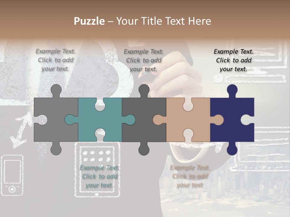 City Concept Chart PowerPoint Template