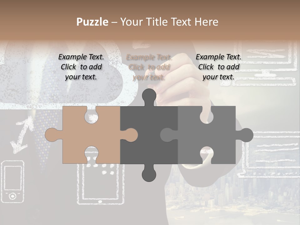 City Concept Chart PowerPoint Template