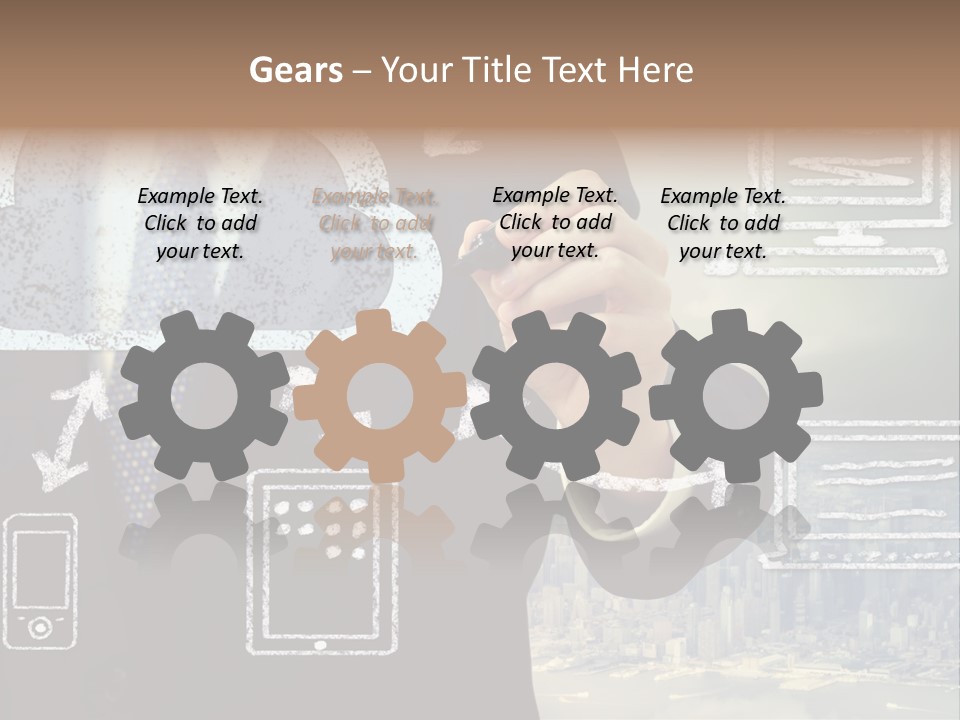 City Concept Chart PowerPoint Template