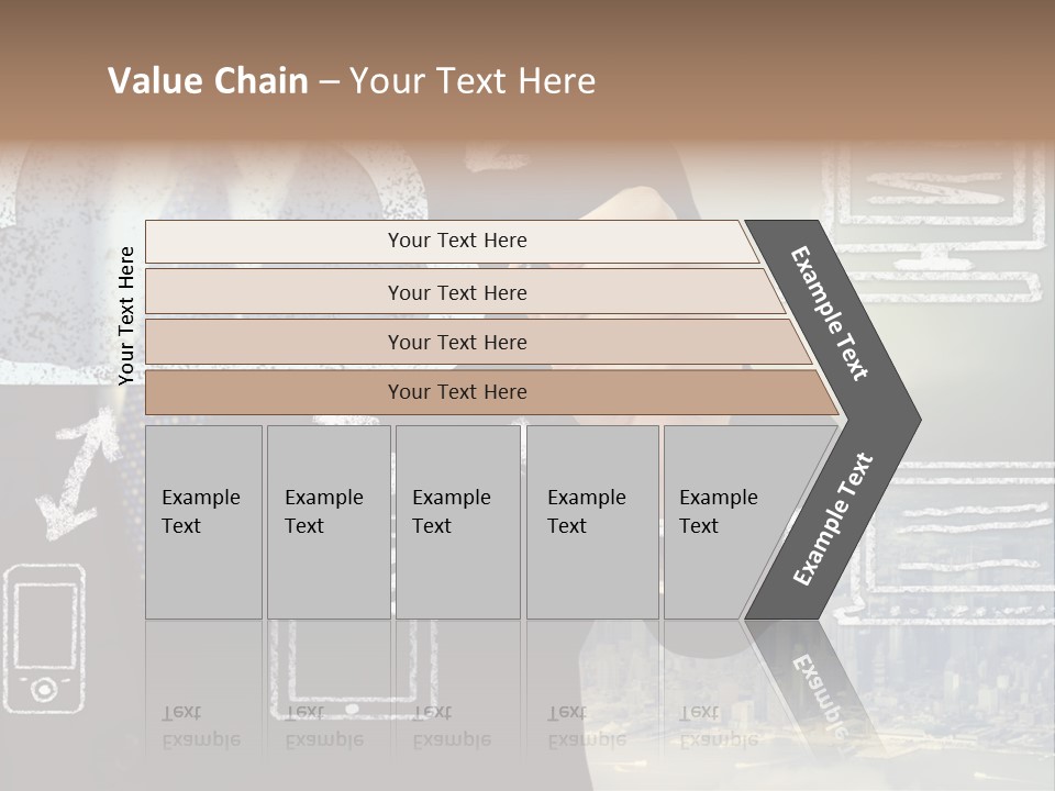 City Concept Chart PowerPoint Template