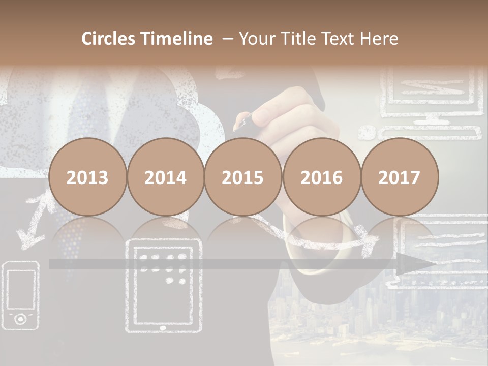 City Concept Chart PowerPoint Template