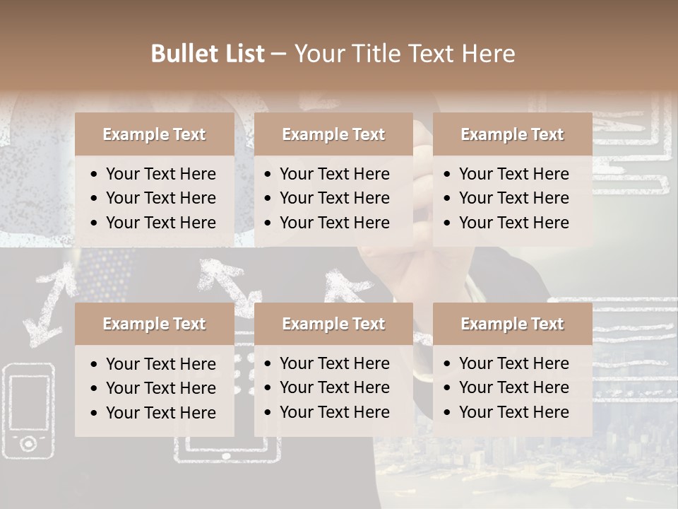 City Concept Chart PowerPoint Template