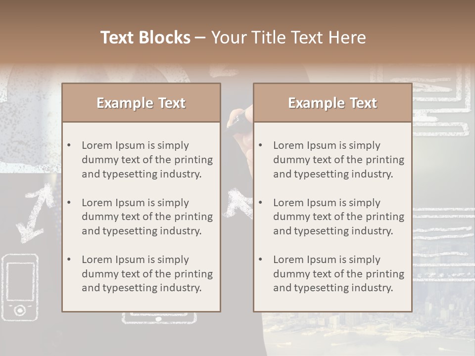 City Concept Chart PowerPoint Template