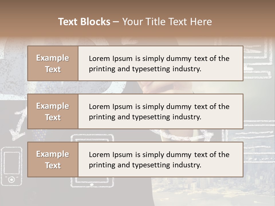 City Concept Chart PowerPoint Template