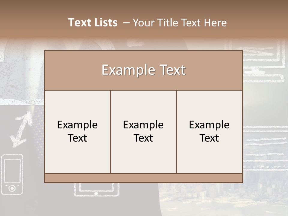 City Concept Chart PowerPoint Template