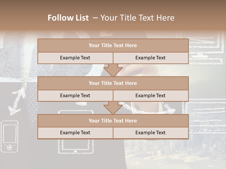City Concept Chart PowerPoint Template