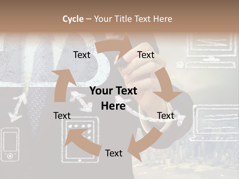 City Concept Chart PowerPoint Template