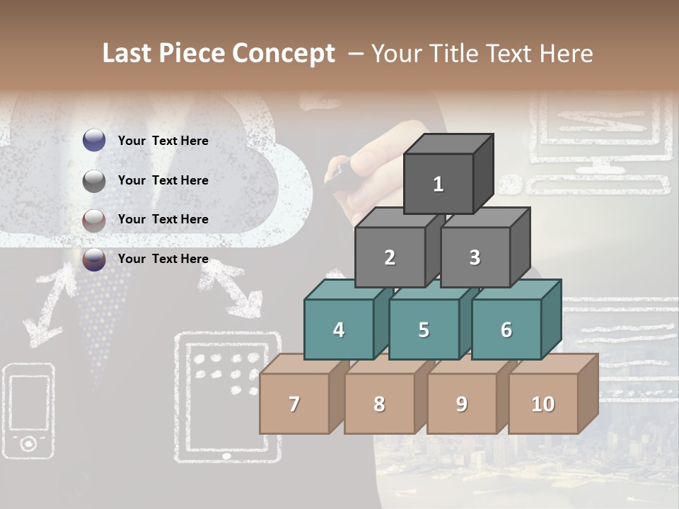 City Concept Chart PowerPoint Template