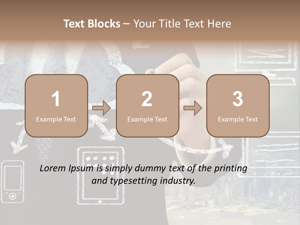 City Concept Chart PowerPoint Template