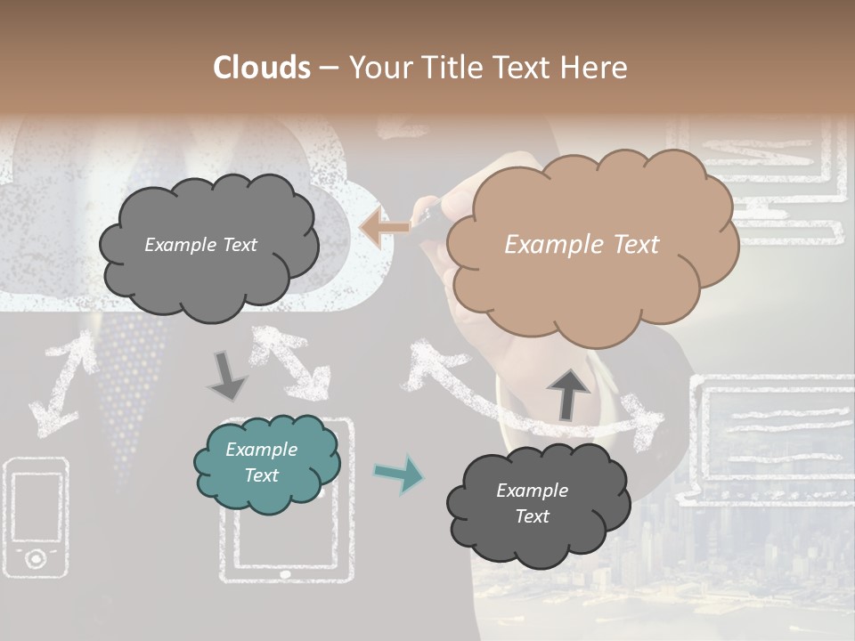 City Concept Chart PowerPoint Template
