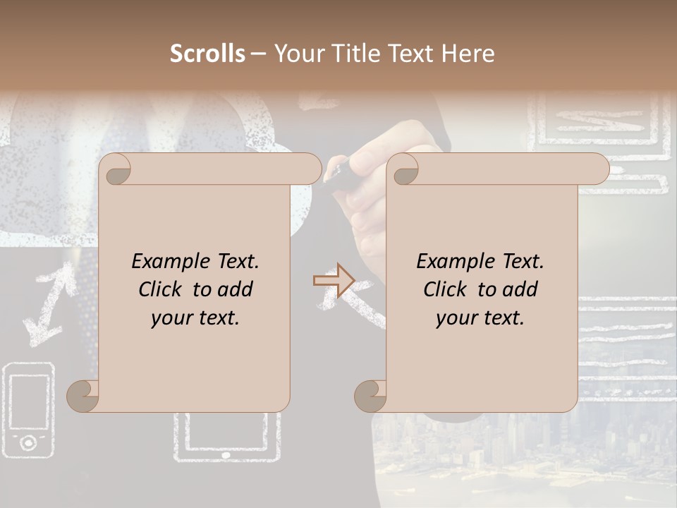 City Concept Chart PowerPoint Template