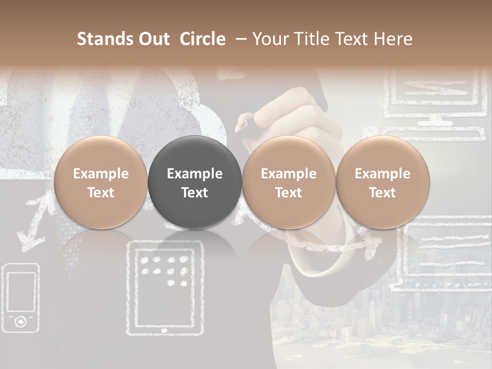 City Concept Chart PowerPoint Template