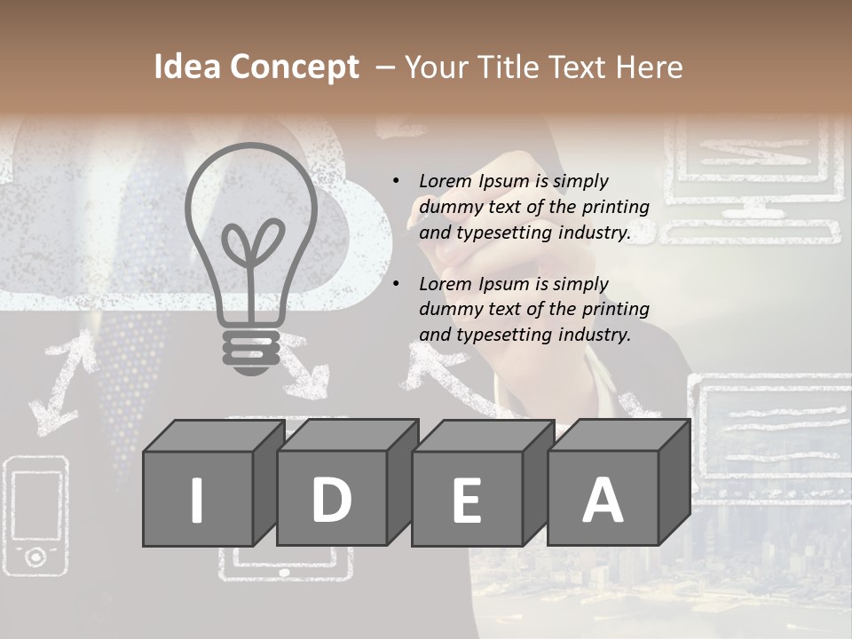 City Concept Chart PowerPoint Template