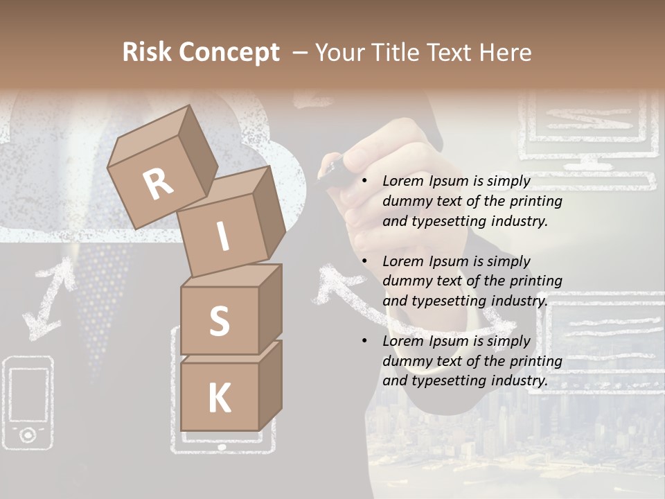 City Concept Chart PowerPoint Template