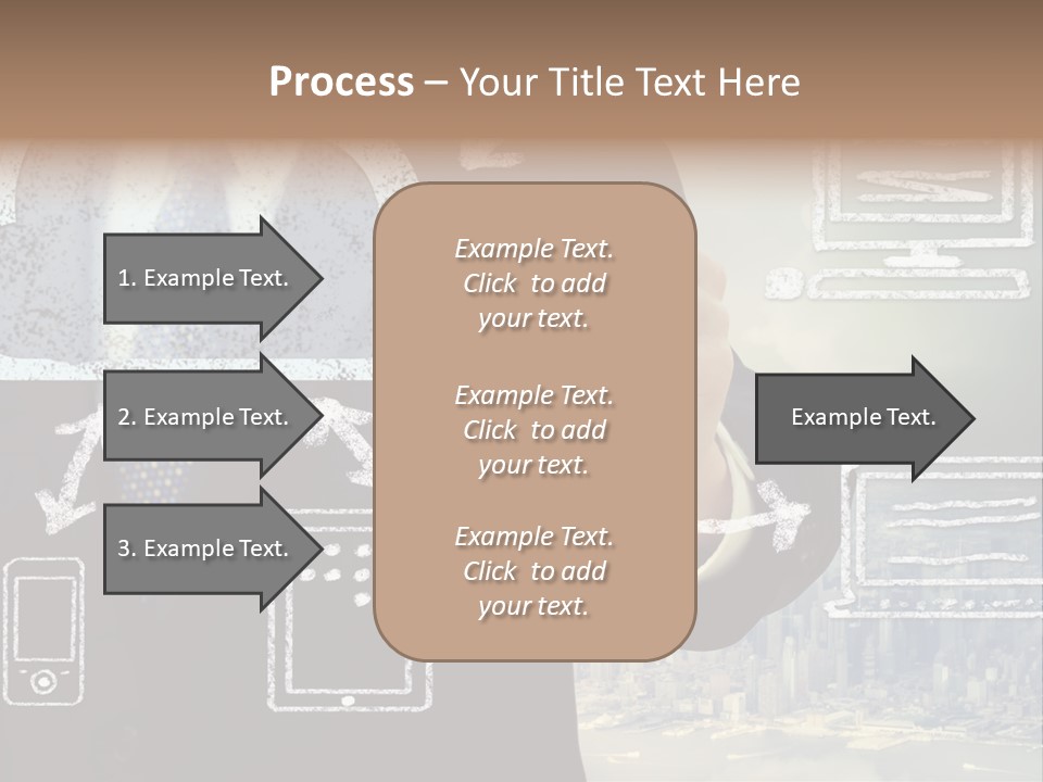 City Concept Chart PowerPoint Template