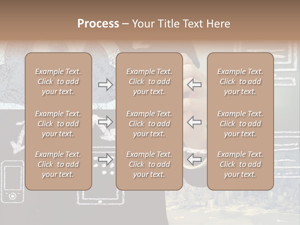 City Concept Chart PowerPoint Template