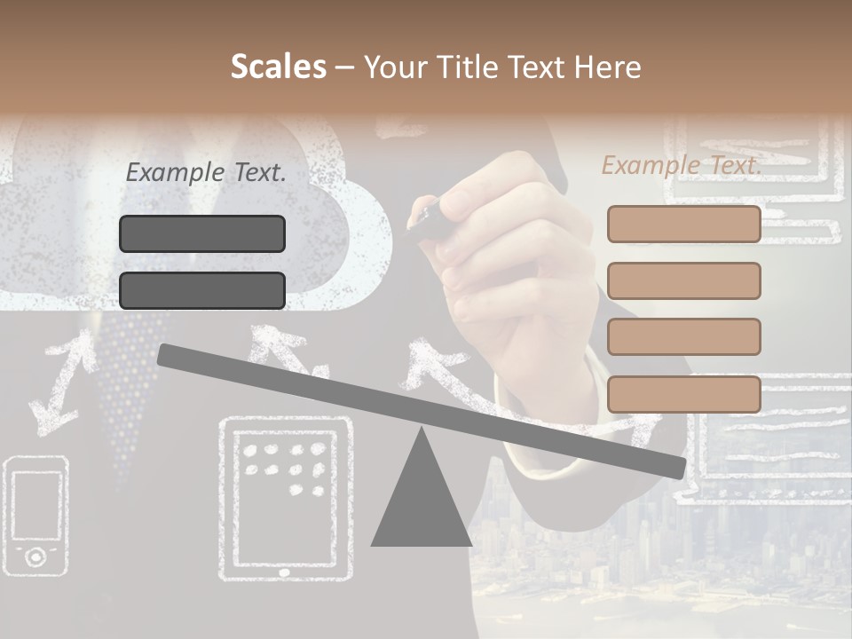 City Concept Chart PowerPoint Template