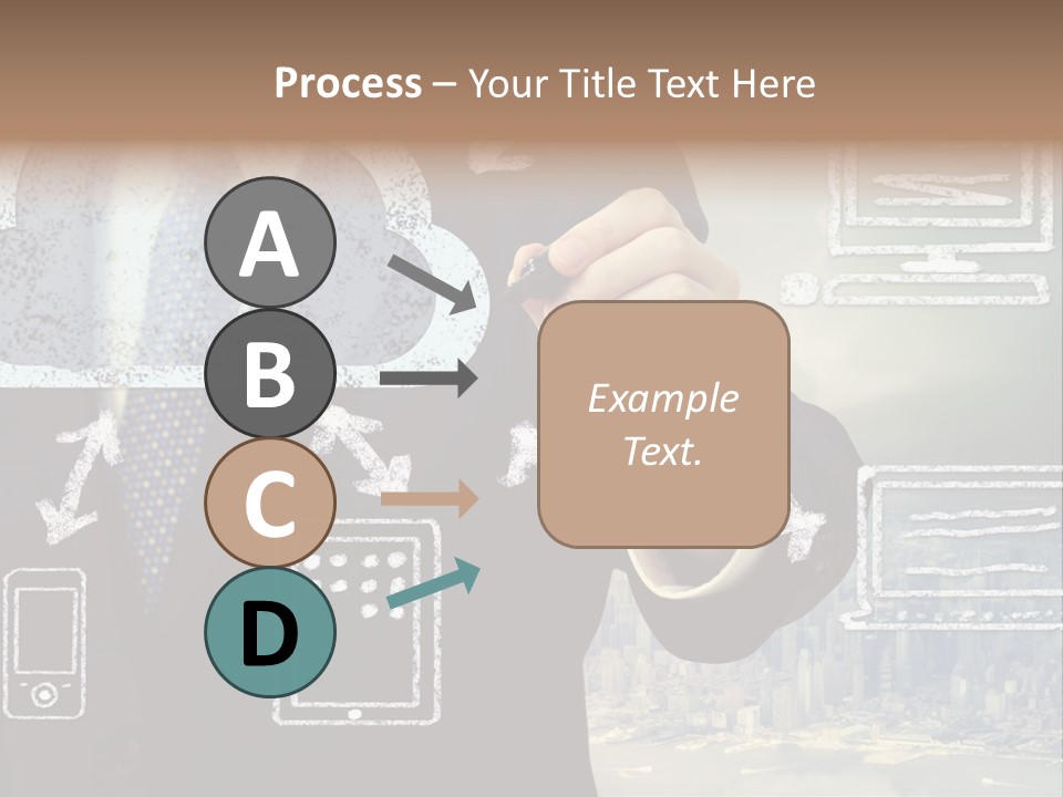 City Concept Chart PowerPoint Template