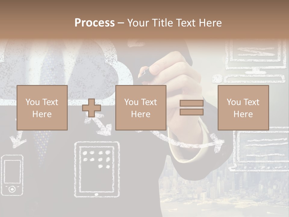 City Concept Chart PowerPoint Template