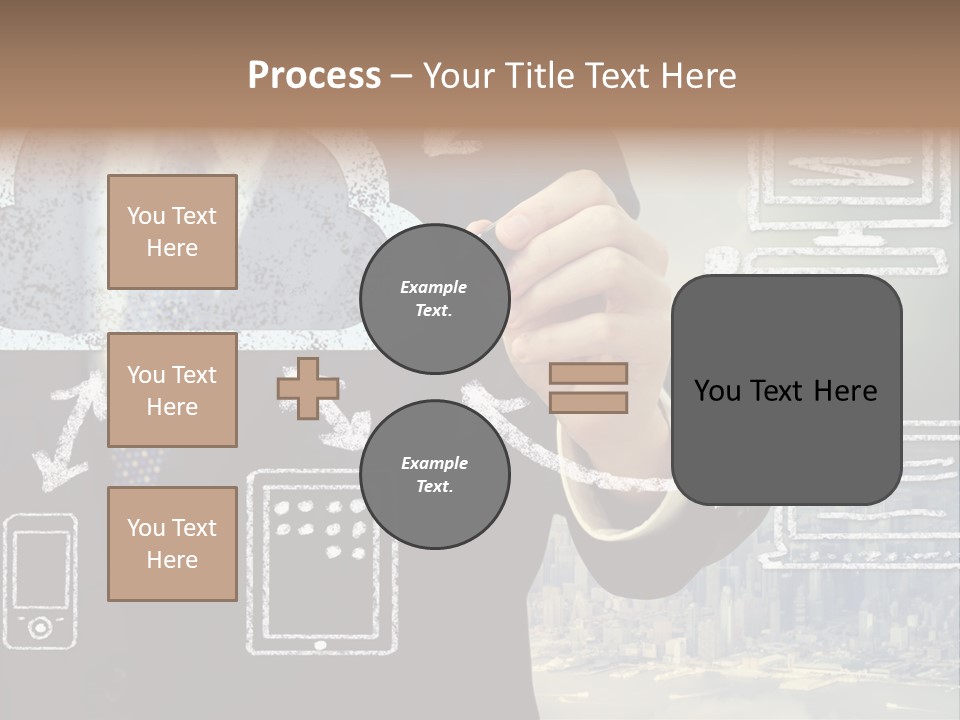 City Concept Chart PowerPoint Template