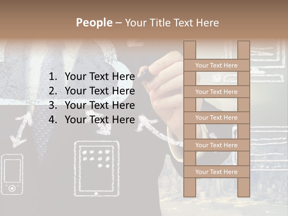 City Concept Chart PowerPoint Template