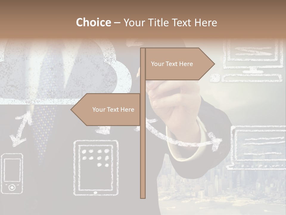 City Concept Chart PowerPoint Template